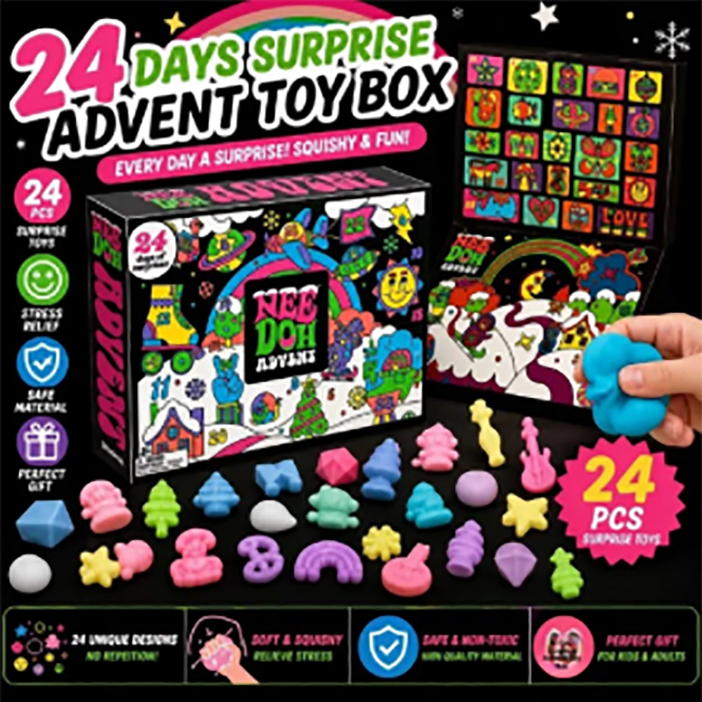 24 ชิ้น นี-ดอห์ สควีชฟิดเจ็ต ก - Mystery Box Blind Bag บทวิจารณ์และราคา