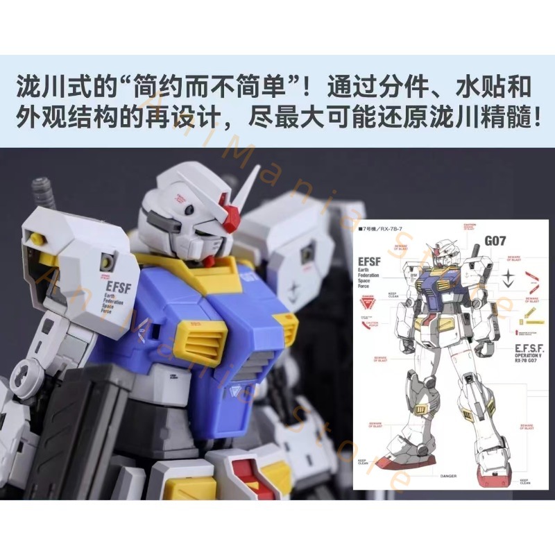ชุดประกอบโมเดล RX-78-7 7th รุ่ - Bandai Model Gundam Rg บทวิจารณ์และราคา